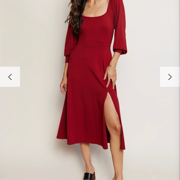 Rita Square Neck Midi Dress from Able Clothing. Great dress up/ down. Runs big. - Picture 3 of 3